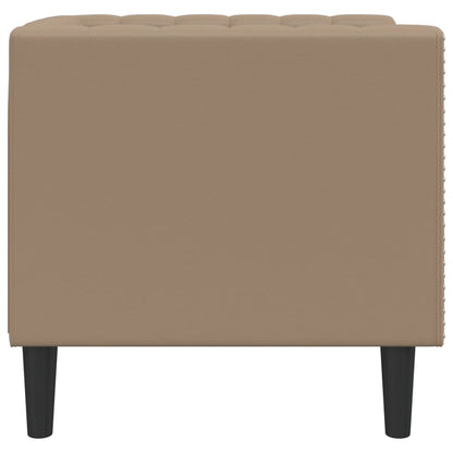 Chesterfield-Sessel Cappuccino Kunstleder