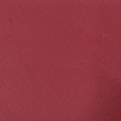 Chesterfield-Sofa 3-Sitzer Weinrot Kunstleder