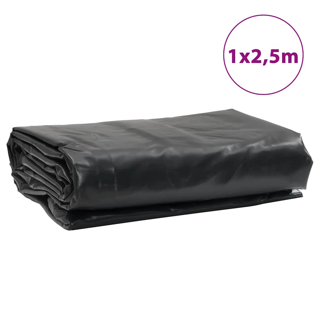 Abdeckplane Schwarz 1x2,5 m 650 g/m²