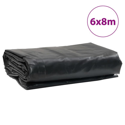 Presenning antracit 6x8 m 650 g/m²