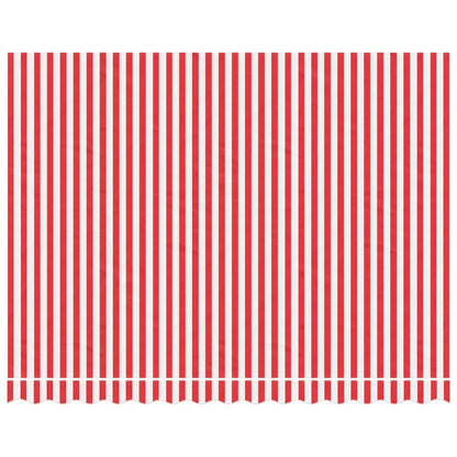 Markisenbespannung Rot und Weiß Gestreift 3,5x2,5 m