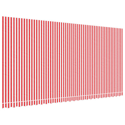 Markisenbespannung Rot und Weiß Gestreift 6x3 m