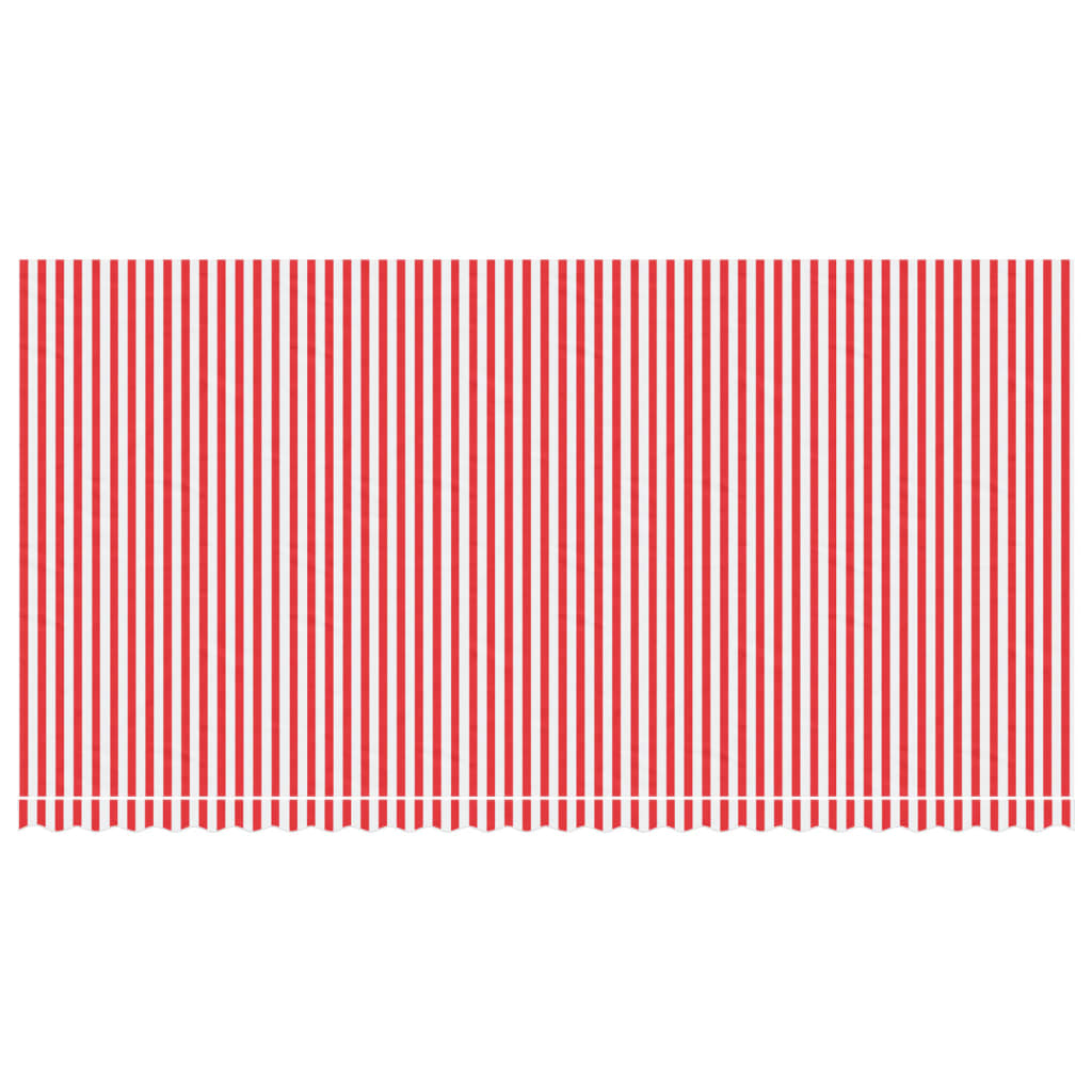 Markisenbespannung Rot und Weiß Gestreift 6x3 m