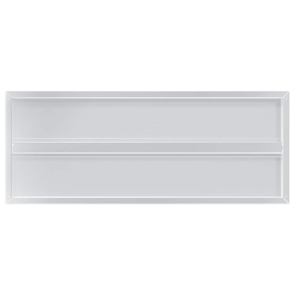 Wandregale 2 Stk. 100x40x3 cm Silbern Edelstahl
