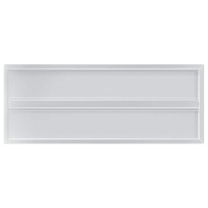 Wandregale 2 Stk. 100x40x3 cm Silbern Edelstahl