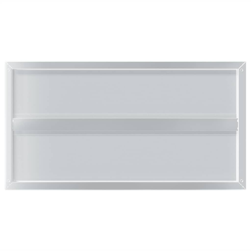 Wandregale 2 Stk. 75x40x3 cm Silbern Edelstahl