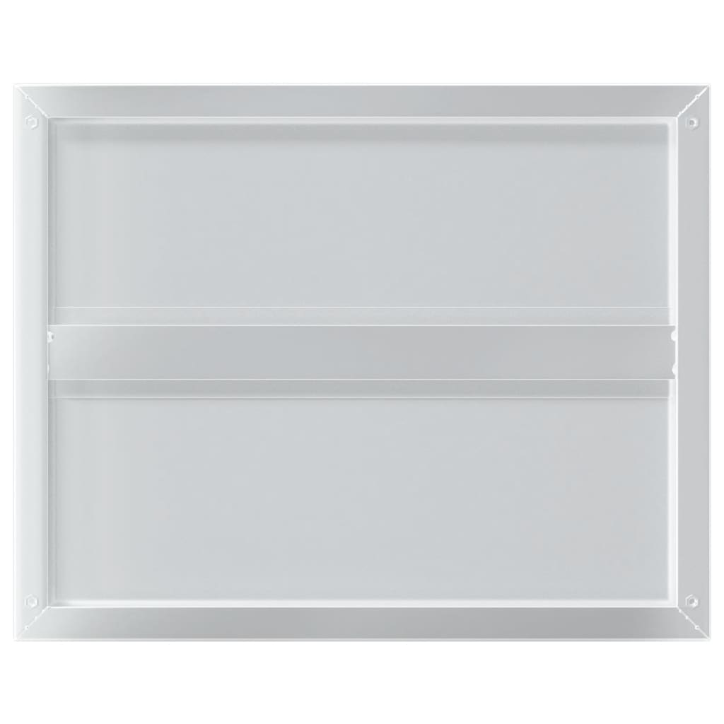 Wandregale 2 Stk. 50x40x3 cm Silbern Edelstahl