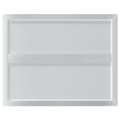 Wandregale 2 Stk. 50x40x3 cm Silbern Edelstahl