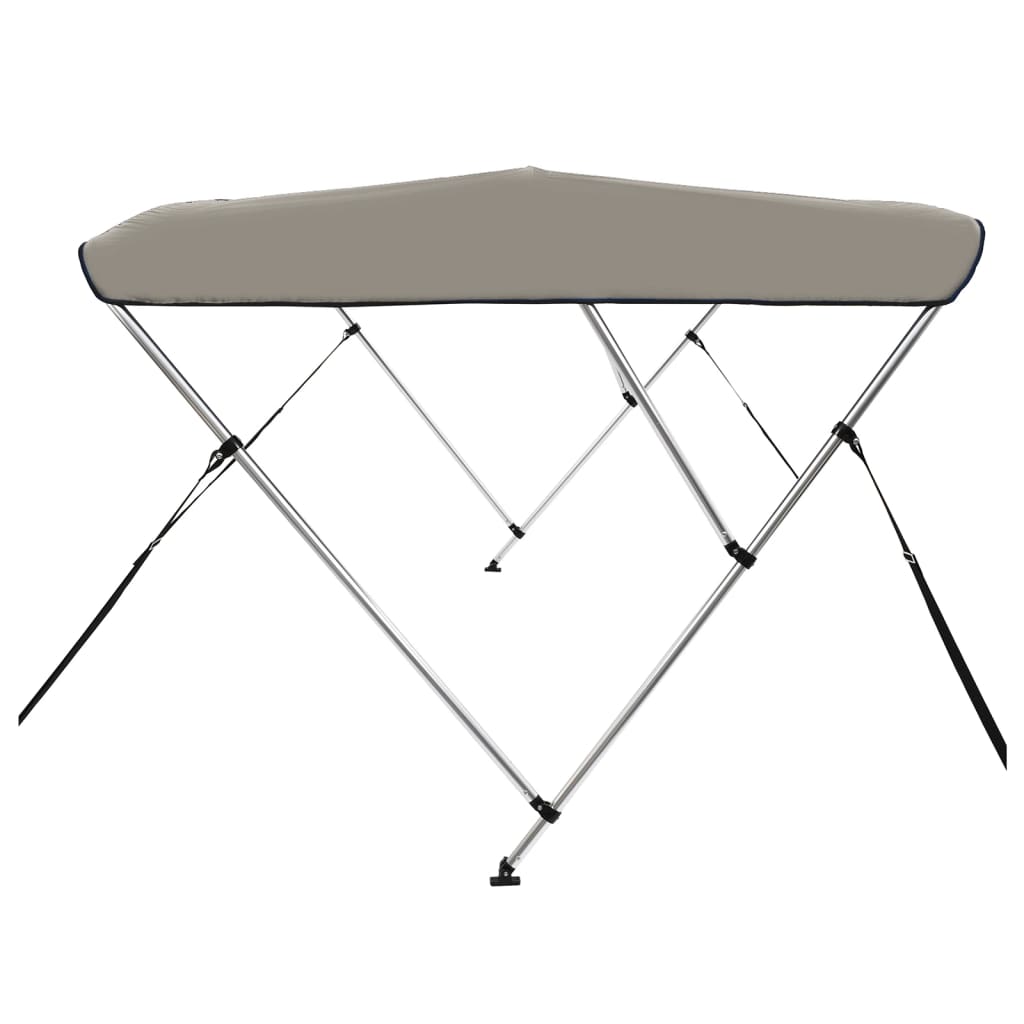 3-Bow Bimini-Top Grau 183x180x137 cm