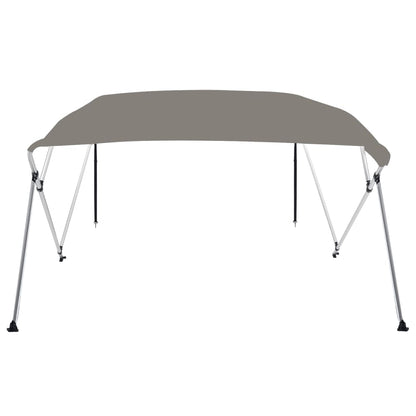 4-Bow Bimini-Top Grau 243x244x137 cm