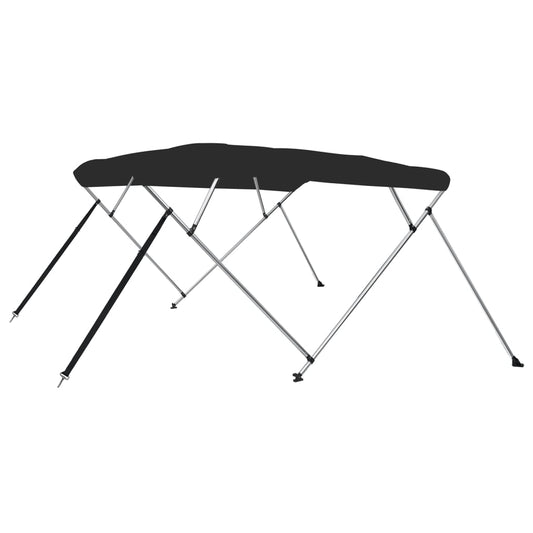 4-Bow Bimini-Top Schwarz 243x196x137 cm