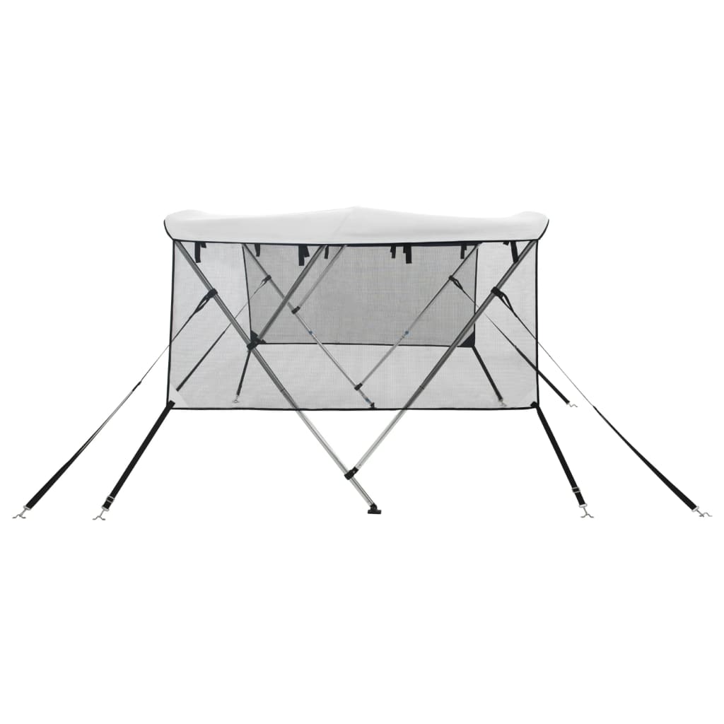 3-Bow Bimini-Top mit Mesh-Seitenteilen 183x(185-198)x137 cm