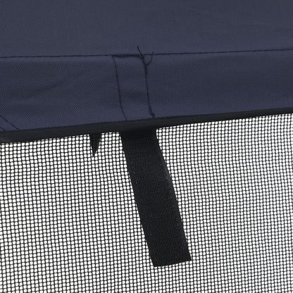 3-Bow Bimini-Top mit Mesh-Seitenteilen 183x(137-152)x137 cm