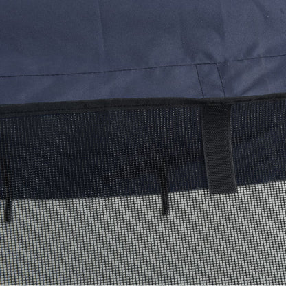 4-Bow Bimini-Top mit Mesh-Seitenteilen 243x(200-213)x137 cm