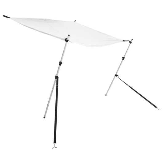 T-Top-Beschattungsverlängerung Weiß 170x208x(115-183) cm