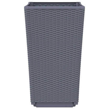 Pflanzkübel 4 Stk. Blaugrau 32,5x32,5x57 cm PP