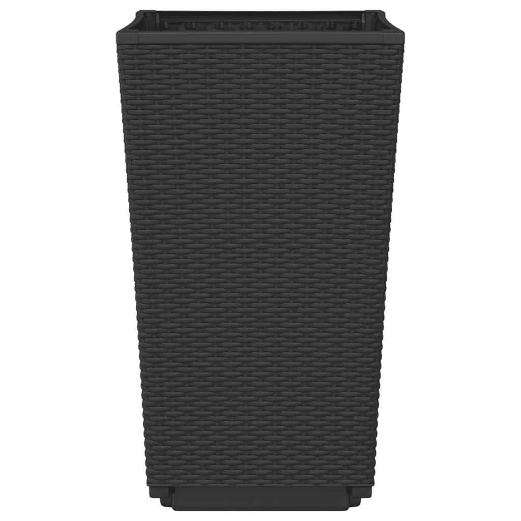 Pflanzkübel 4 Stk. Schwarz 32,5x32,5x57 cm PP