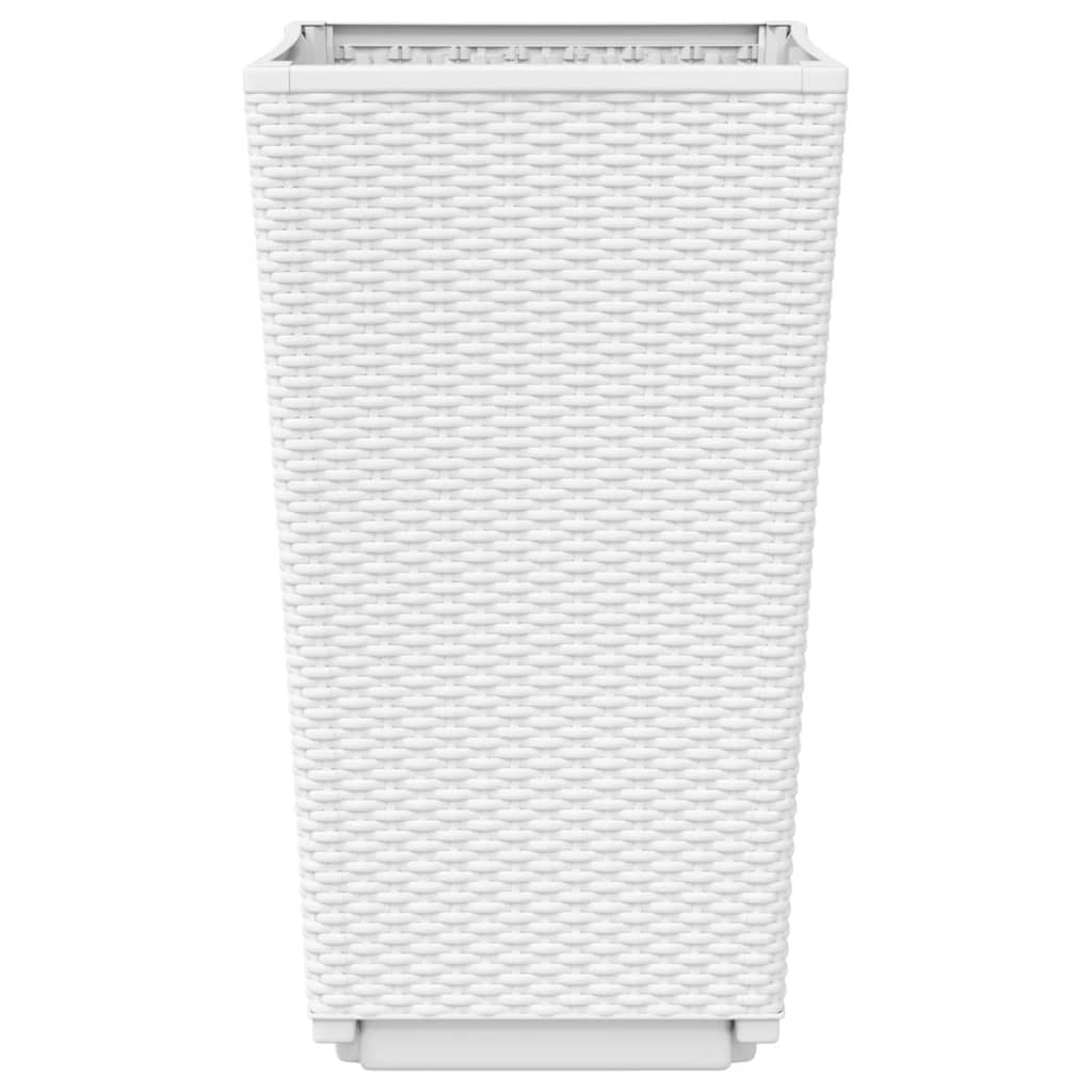 Pflanzkübel 4 Stk. Weiß 32,5x32,5x57 cm PP