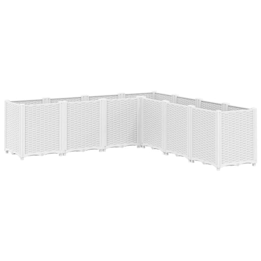 Pflanzkübel Weiß 160x160x53 cm PP