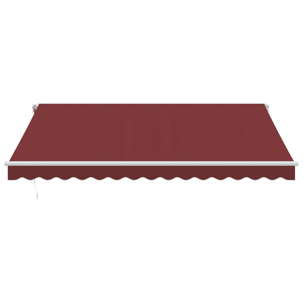 Markise Manuell mit LED Weinrot 400x300 cm