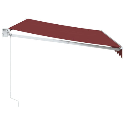 Markise Manuell Weinrot 350x250 cm