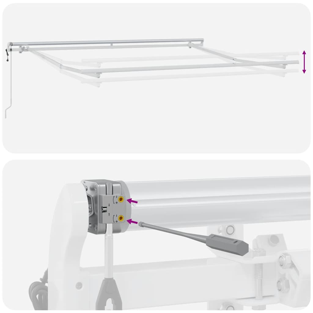 Markise Automatisch Braun 300x250 cm