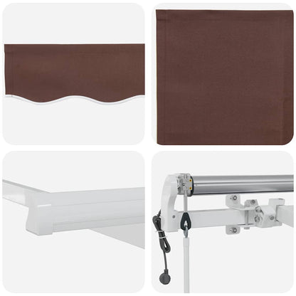 Markise Automatisch Braun 300x250 cm