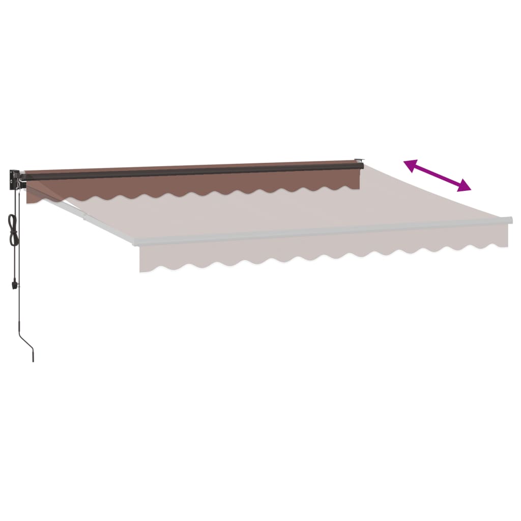 Markise Automatisch Braun 350x250 cm