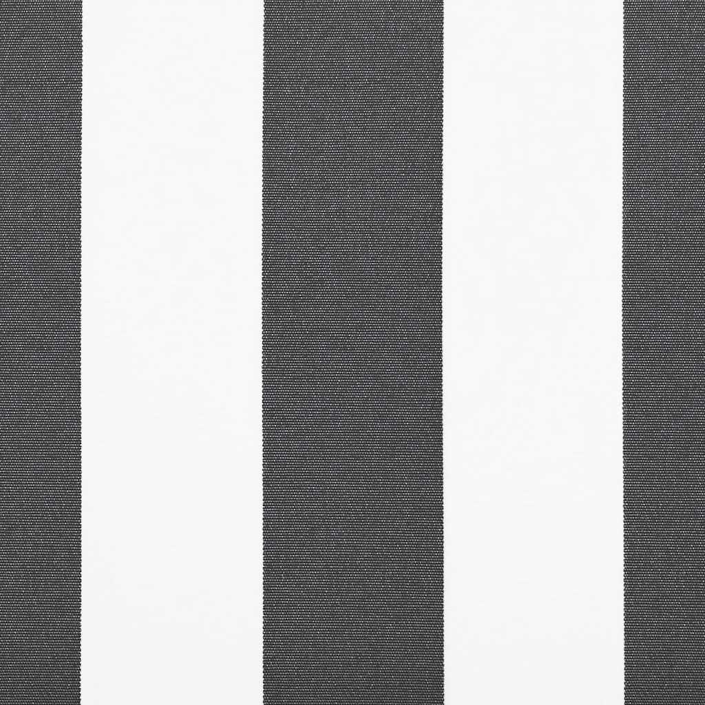 Markise Manuell Anthrazit & Weiß 300x250 cm