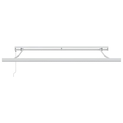 Markise Einziehbar Anthrazit und Weiß 3x2,5 m Stoff & Aluminium