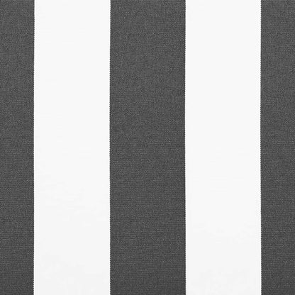 Markise Einziehbar Anthrazit und Weiß 3x2,5 m Stoff & Aluminium