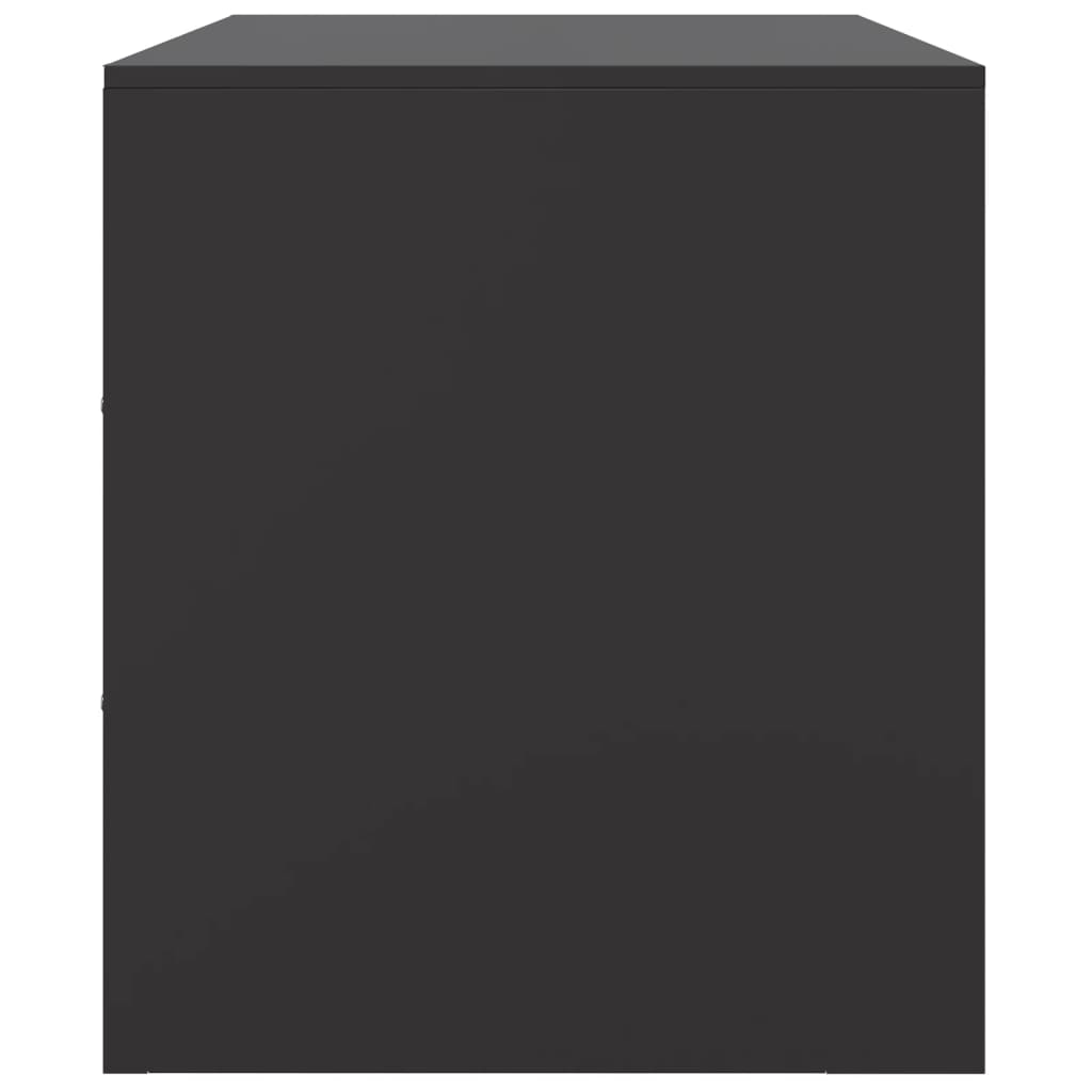 TV-skab Sort 67x39x44 cm Stål