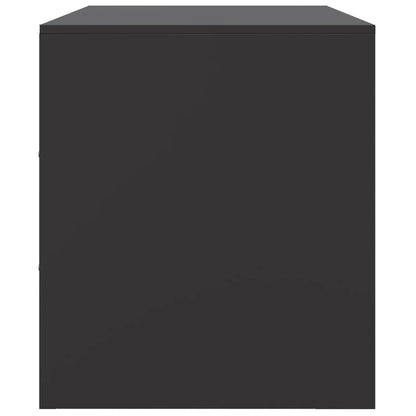 TV-skab Sort 67x39x44 cm Stål