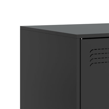 TV-skab Sort 67x39x44 cm Stål