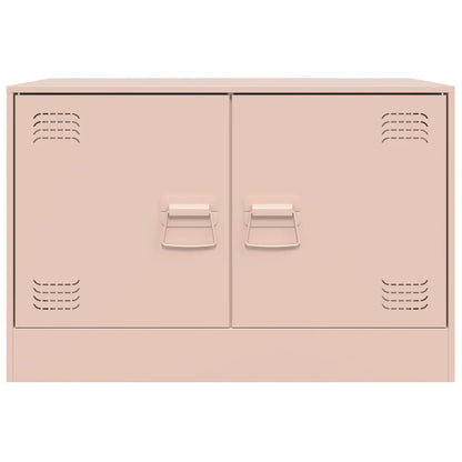 TV-Schrank Rosa 67x39x44 cm Stahl