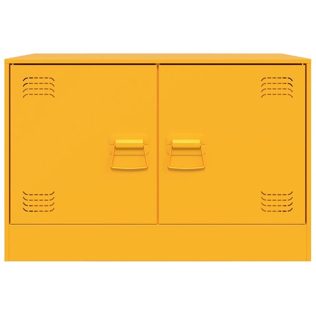 TV-Schrank Senfgelb 67x39x44 cm Stahl