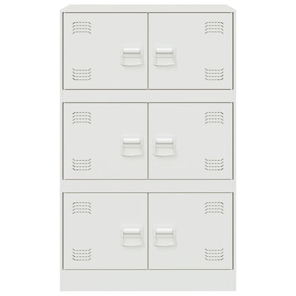 Sideboard Weiß 67x39x107 cm Stahl
