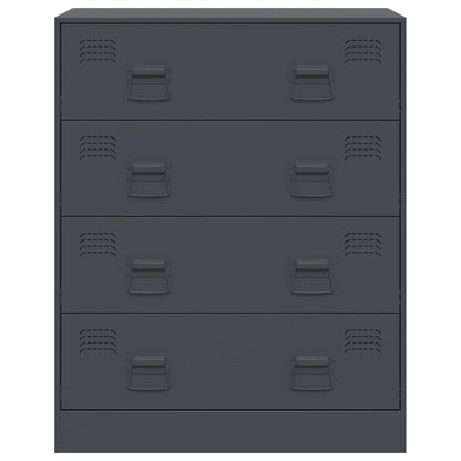 Sideboard Anthrazit 67x39x83 cm Stahl