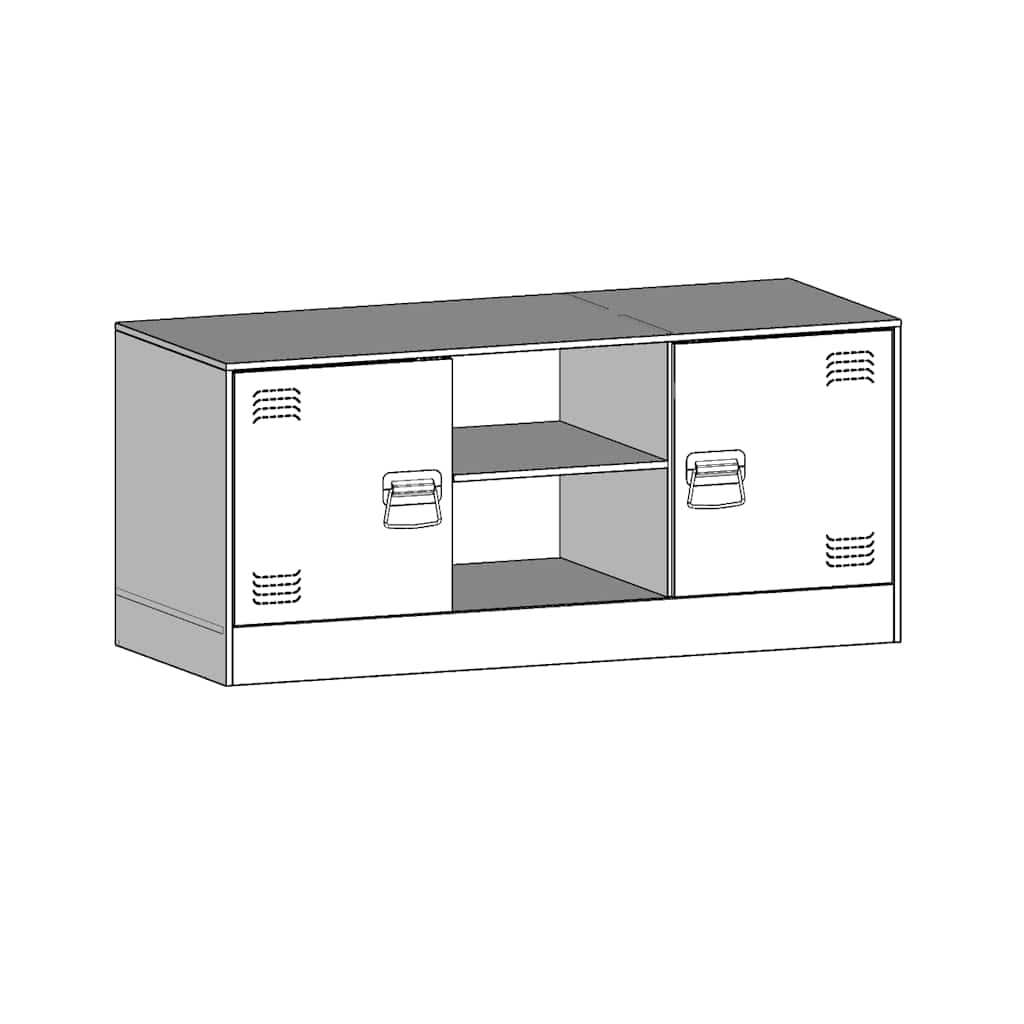 TV-Schrank Anthrazit 99x39x44 cm Stahl