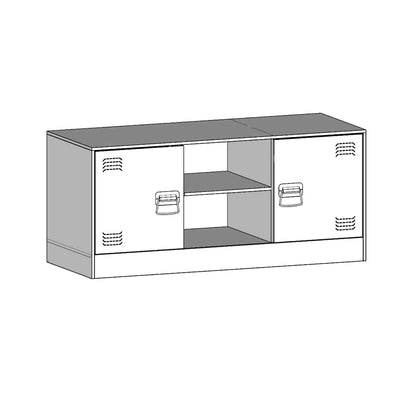 TV-Schrank Anthrazit 99x39x44 cm Stahl
