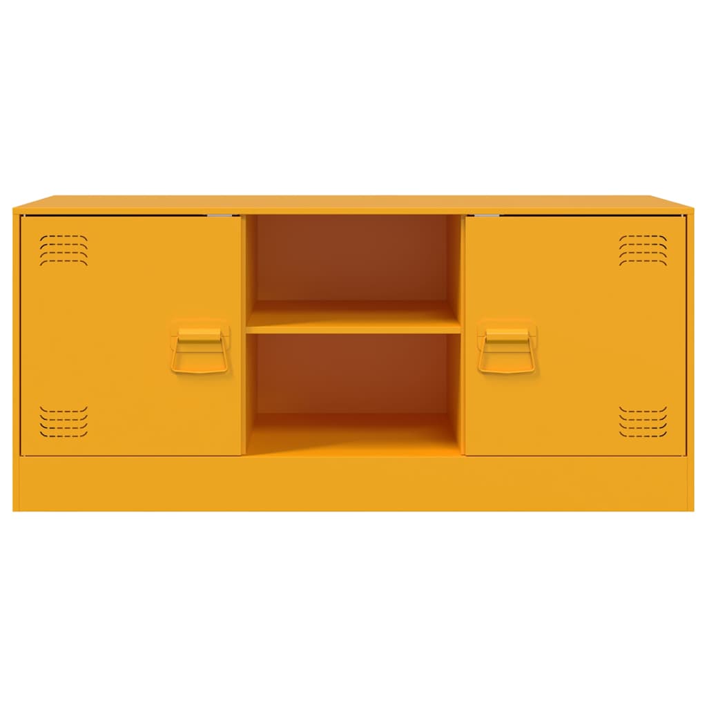 TV-Schrank Senfgelb 99x39x44 cm Stahl