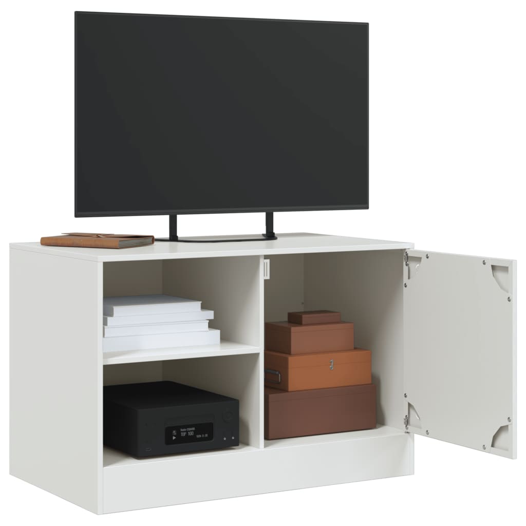 TV Skabe 2 stk Hvid 67x39x44 cm Stål