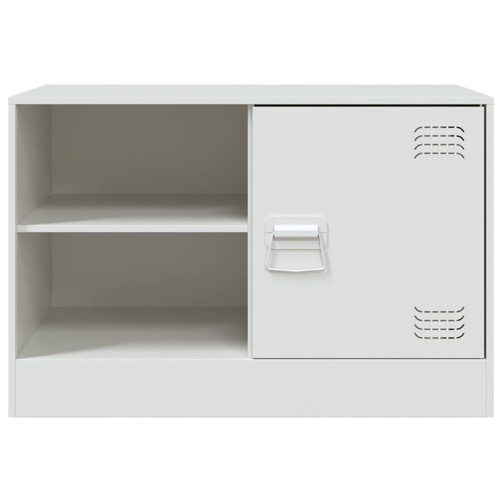TV Skabe 2 stk Hvid 67x39x44 cm Stål