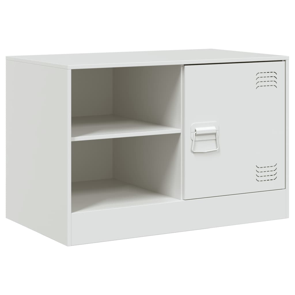TV Skabe 2 stk Hvid 67x39x44 cm Stål