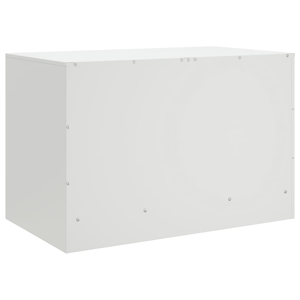 TV Skabe 2 stk Hvid 67x39x44 cm Stål