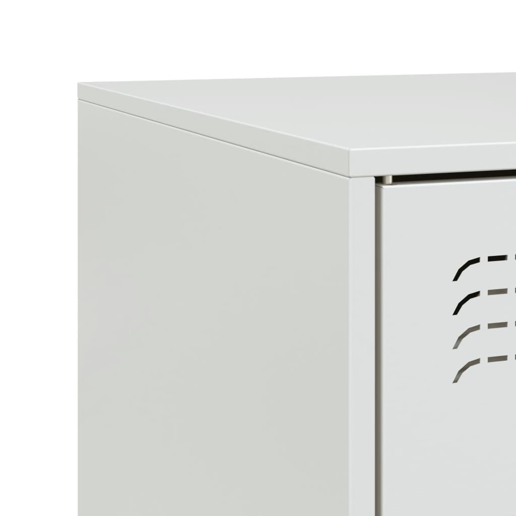 TV Skabe 2 stk Hvid 67x39x44 cm Stål