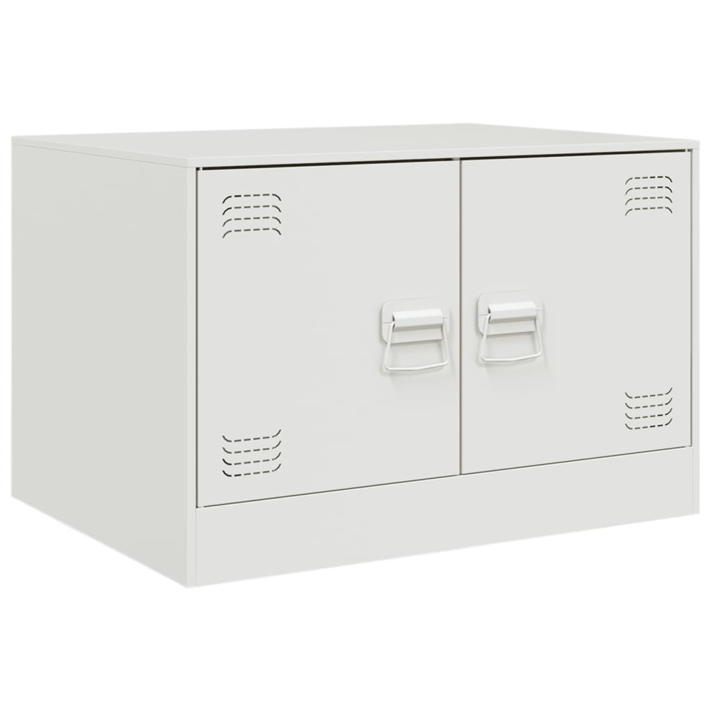Sofabord Hvid 67x50x44 cm Stål