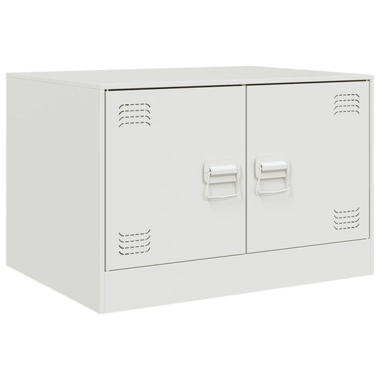 Sofabord Hvid 67x50x44 cm Stål