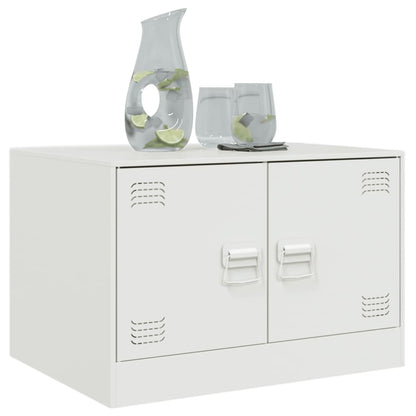 Sofabord Hvid 67x50x44 cm Stål