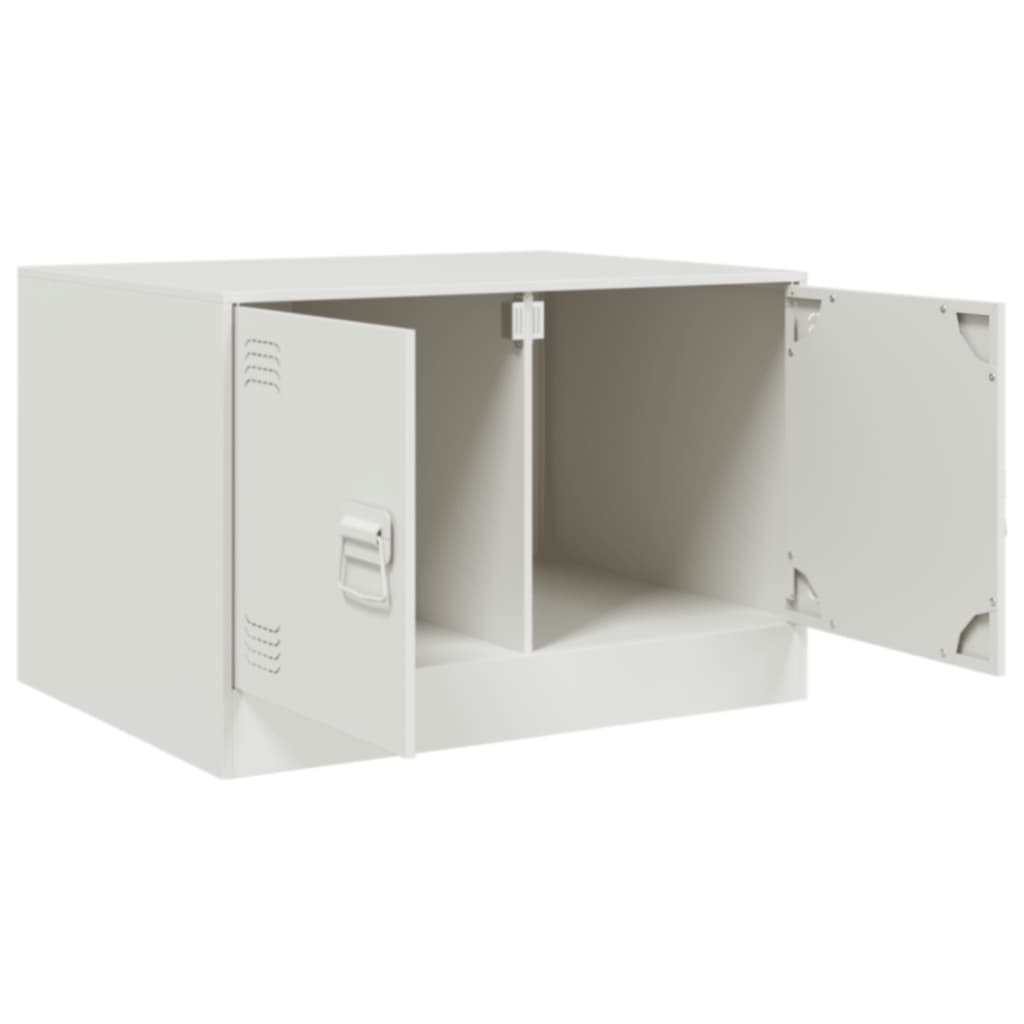 Sofabord Hvid 67x50x44 cm Stål